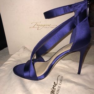 Vince Camuto Deep Purple Satin Formal Heel